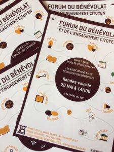 Read more about the article Forum du bénévolat et de l’engagement citoyen samedi 20 mai de 14h00 à 18h00